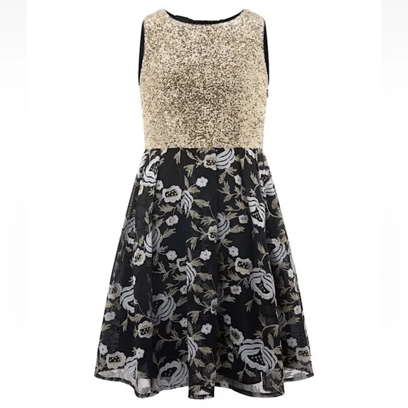 Monsoon | Dresses | Nwt Monsoon London Nicoletta Gold Sequin Top Party Dress  4 Yrs | Poshmark